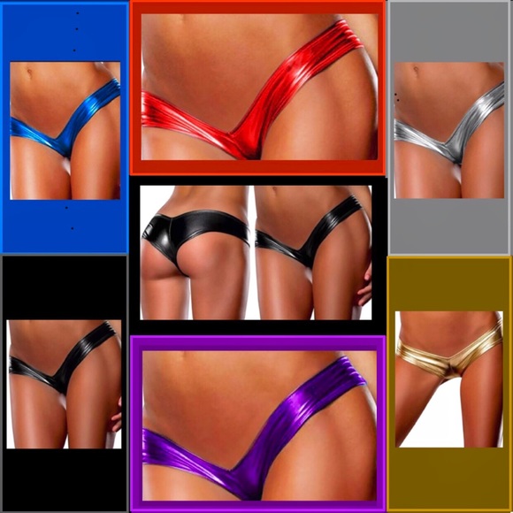 Einie London Other - Liquid Latex Metallic Panties Small or Extra Small Lingerie EDC Rave Sexy